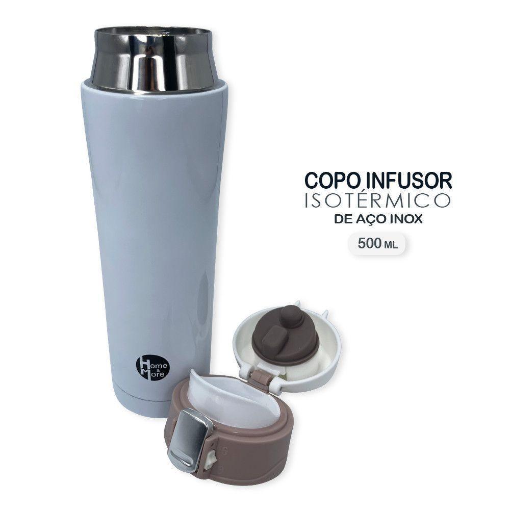 Garrafa Isotérmica Com Tampa 500ml - Branca - 4