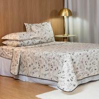 Cobre Leito Queen Bouti Basic Estampado 180 Fios 3 Peças - Minimal Floral - 4