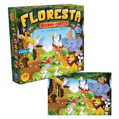 Quebra-cabeça Em Madeira - Floresta - Pais E Filhos