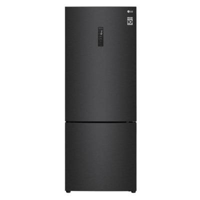 Geladeira LG Inverter Bottom Freezer 451L Black GC-B569NQL2 220V
