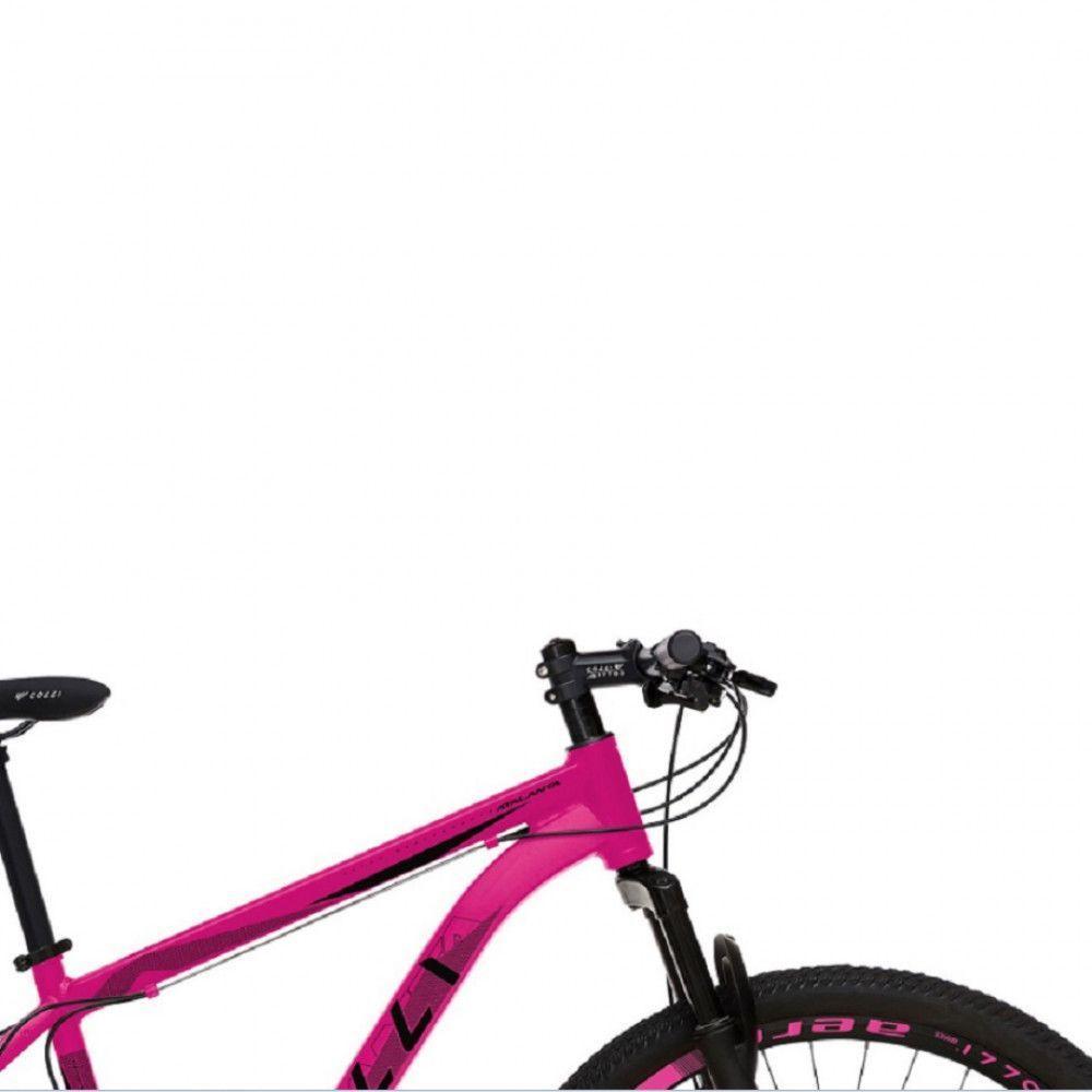 Bicicleta Colli Aro 29 Atalanta Alumínio Freio A Disco Cambio Traseiro Rosa Neon - 6
