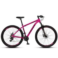 Bicicleta Colli Aro 29 Atalanta Alumínio Freio A Disco Cambio Traseiro Rosa Neon - 2