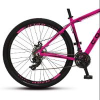 Bicicleta Colli Aro 29 Atalanta Alumínio Freio A Disco Cambio Traseiro Rosa Neon - 3