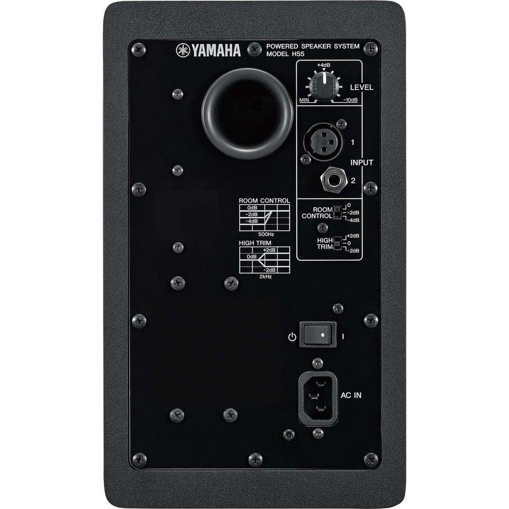 Monitor De Referência Para Estúdio Yamaha Hs5 70w Rms Preto - 3