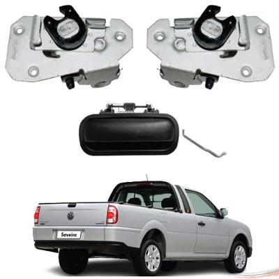 Fechadura + Maçaneta Tampa Caçamba Traseira Saveiro G2 G3 G4