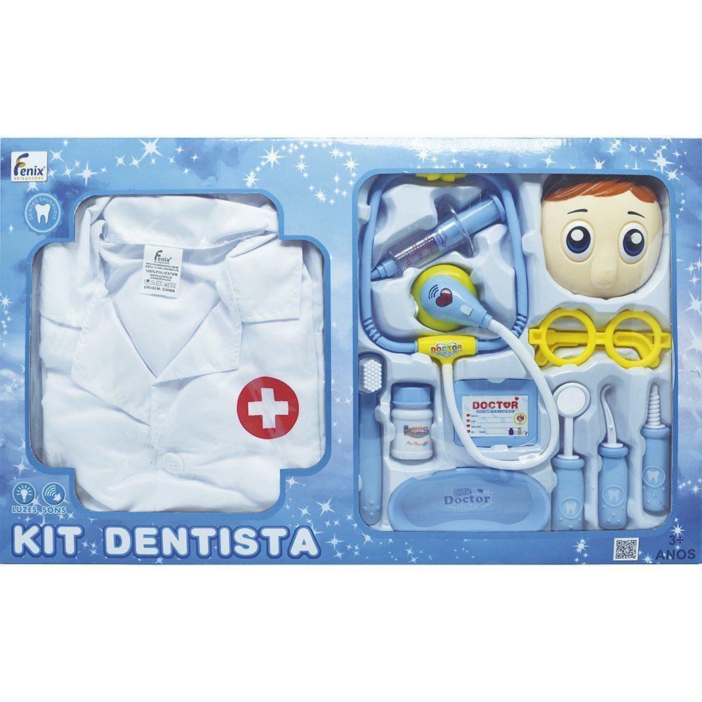 Kit Dentista Infantil Com Avental E Acessórios - Fenix - 2