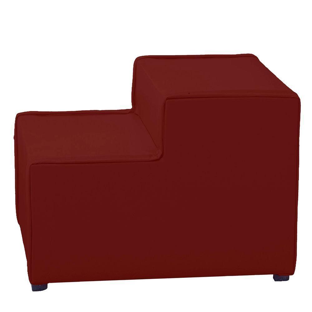Escada Estofada 2 Degraus Para Cachorro Gato E Maca De Estetica Suede Cor Marsala - 5