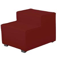 Escada Estofada 2 Degraus Para Cachorro Gato E Maca De Estetica Suede Cor Marsala - 3