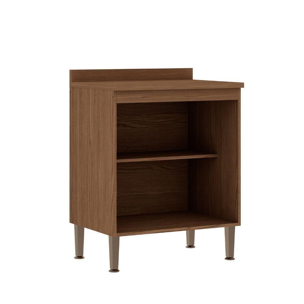 Balcao 700 Conecta 2 Portas Com Tampo Ebano - Fendi - 4