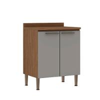 Balcao 700 Conecta 2 Portas Com Tampo Ebano - Fendi - 1