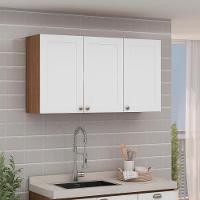 Aereo 1200 Conecta 3 Portas Ebano Frente Provencal Branco - 2