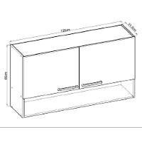 Aereo 1200 Conecta 2 Portas Ebano - Fendi - 3