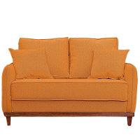 Sofa Sena 3 Lugares Base De Madeira Para Sala Hotel Linho Terra Cota - 1