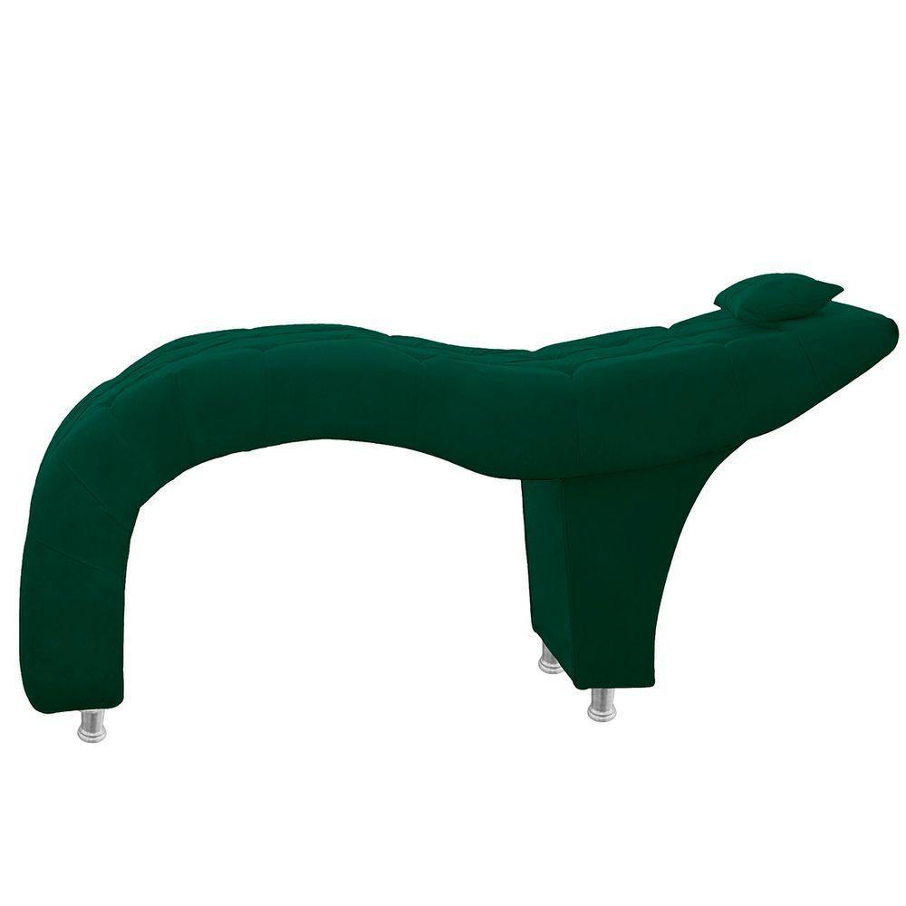 Maca Estofada Capitone Julia Para Estetica Facial Sombrancelha E Cilios Suede Cor Verde Esmeralda - 2