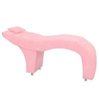 Maca Estofada Capitone Julia Para Estetica Facial Sombrancelha E Cilios Suede Cor Rosa Bebe - 3