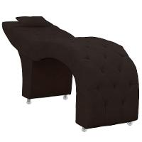 Maca Estofada Capitone Julia Para Estetica Facial Sombrancelha E Cilios Suede Cor Marrom - 1