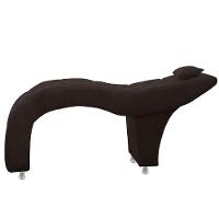 Maca Estofada Capitone Julia Para Estetica Facial Sombrancelha E Cilios Suede Cor Marrom