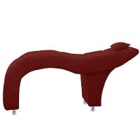 Maca Estofada Capitone Julia Para Estetica Facial Sombrancelha E Cilios Suede Cor Marsala - 2