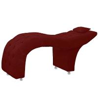 Maca Estofada Capitone Julia Para Estetica Facial Sombrancelha E Cilios Suede Cor Marsala - 3