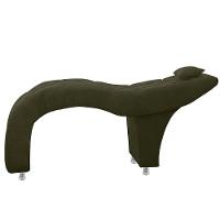 Maca Estofada Capitone Julia Para Estetica Facial Sombrancelha E Cilios Suede Cor Chocolate - 2