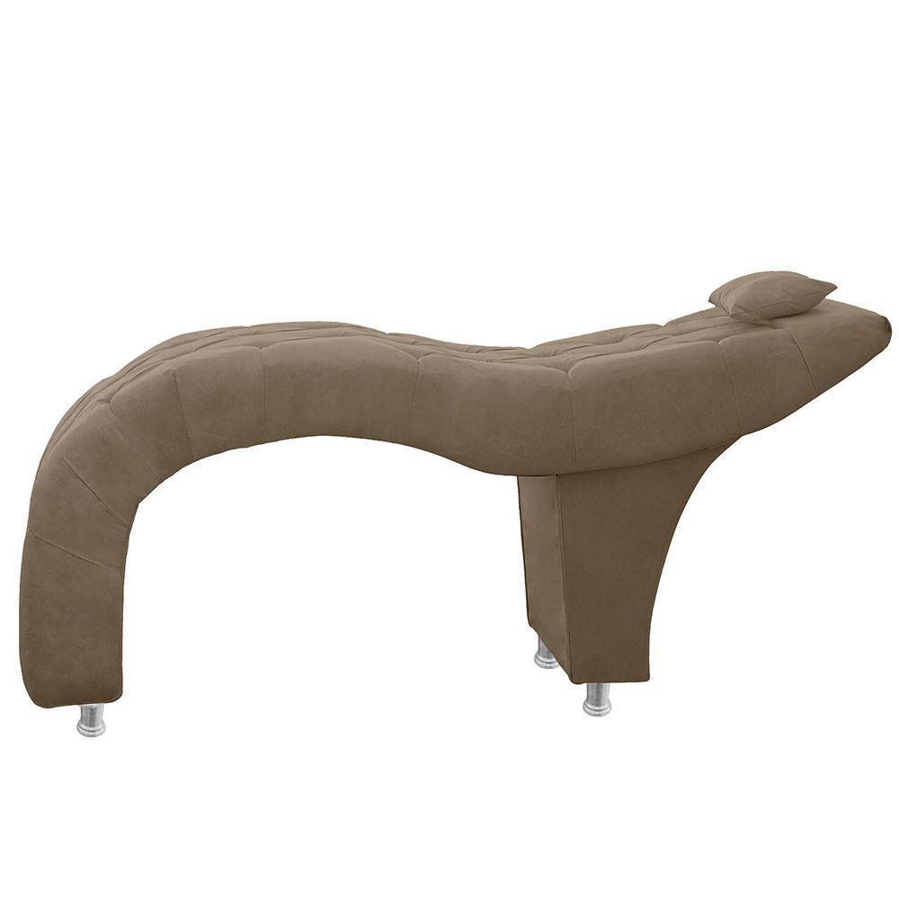 Maca Estofada Capitone Julia Para Estetica Facial Sombrancelha E Cilios Suede Cor Capuccino - 2