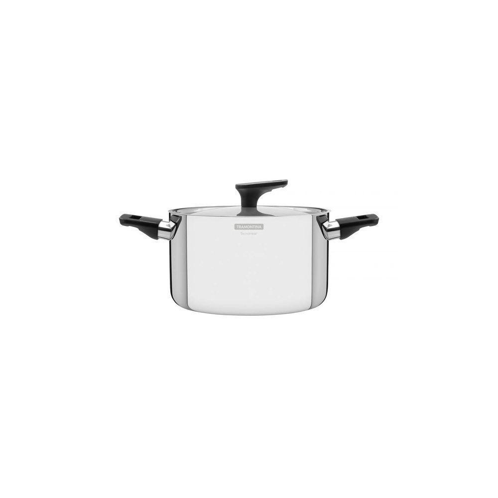 Caçarola Grano Baquelite Funda Aço Inox Fundo Triplo Tampa Alças De Baquelite 20cm 3,5l - 1