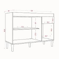 Armário De Cozinha Completa 9 Portas 4 Nichos Aurora Atacama/off White Aramóveis - 2