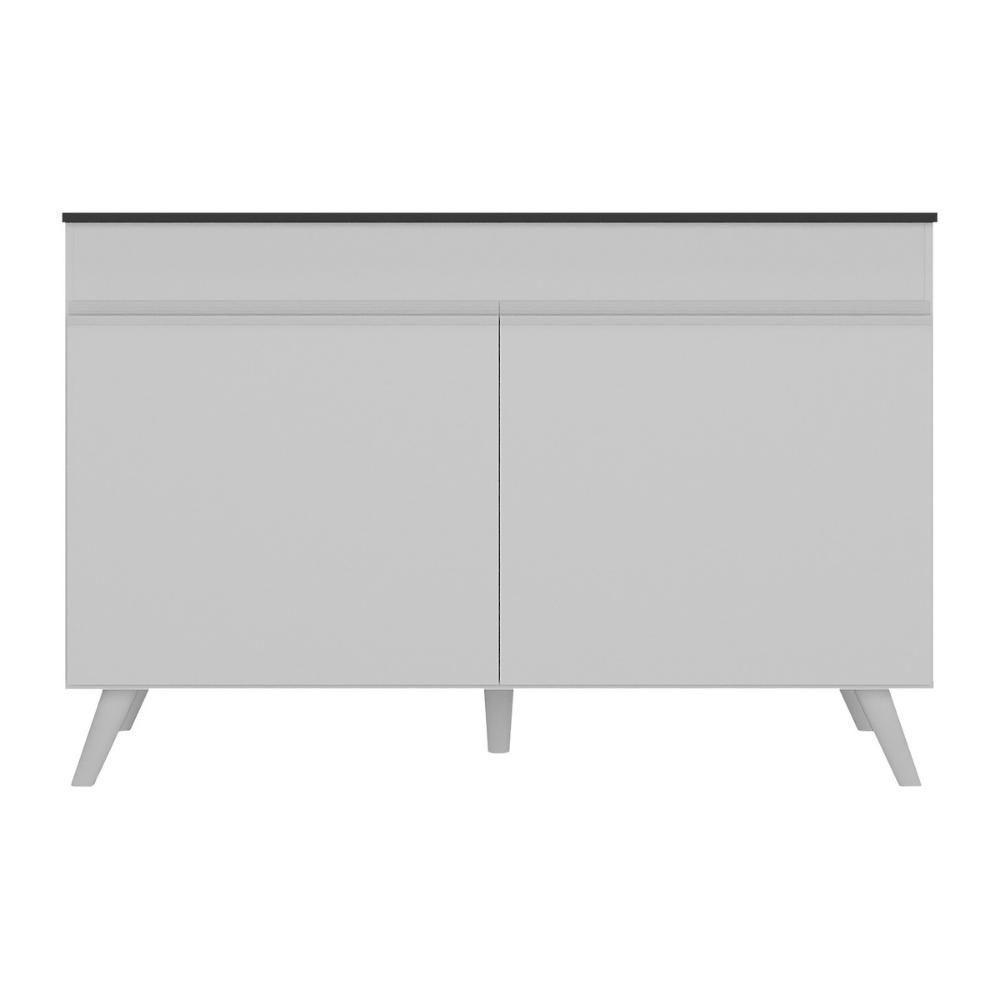 Balcão Cozinha Gabinete Pia 120cm 2 Portas Veneza Multimóveis V3738 Branco Branco - 2