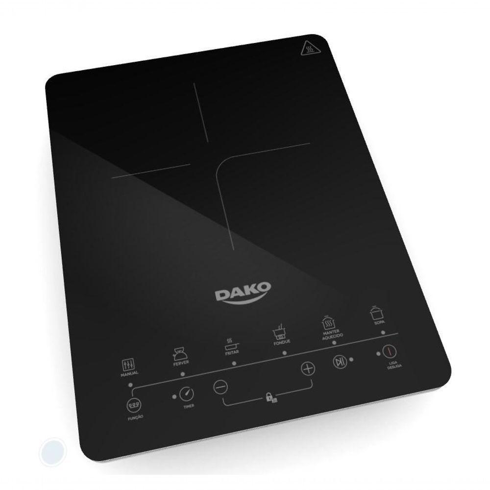 Cooktop De Indução Dako Portátil 1 Boca Preto 220v - 2