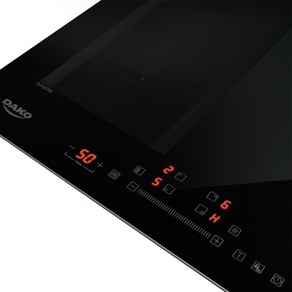 Cooktop De Indução 4 Bocas Preto Com Zona Flexível Dako Diplomata 220V - 6