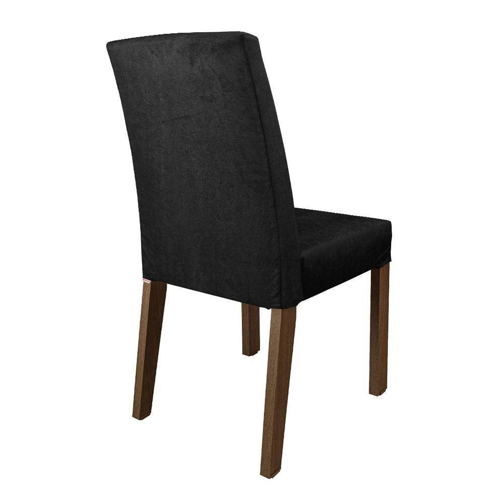 Conjunto Sala Jantar Mesa Madeira 4 Cadeiras Gisele - 3