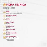 Conjunto Mesa Patros 180cm De Madeira Com 6 Cadeiras Zoe Cinamomo Imbuia/preta - 5