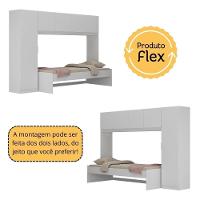 Conjunto Quarto Cama Solteiro Com Colchão/guarda-roupas/escrivaninha Multimóveis Mp4225 Branco/rustic Branco/rustic - 5