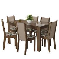 Conjunto Mesa de Jantar 6 Cadeiras Heloísa Rustic/crema - 9