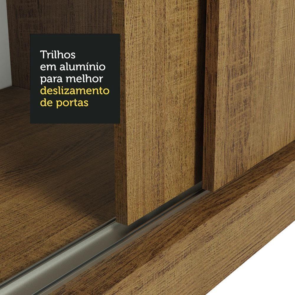 Guarda-roupa 2 Portas De Correr Rustic Max Madesa Rustic - 4