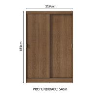 Guarda-roupa 2 Portas De Correr Rustic Max Madesa Rustic - 9