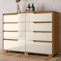 Cômoda 8 Gavetas Geórgia Freijó/off White Moval - 2