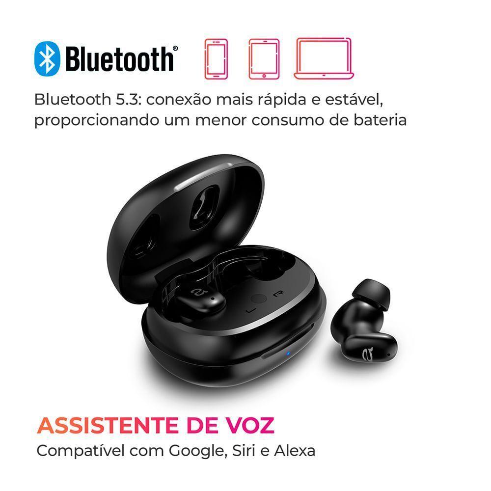 Fone de Ouvido Earbud Aiwa Aws-eb-03-b Bt Ipx5 Anc Modo Ambiente Bivolt - 3