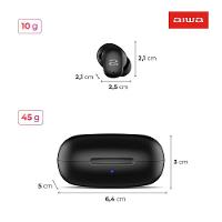 Fone de Ouvido Earbud Aiwa Aws-eb-03-b Bt Ipx5 Anc Modo Ambiente Bivolt - 6