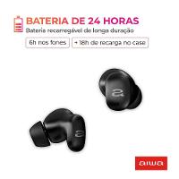 Fone de Ouvido Earbud Aiwa Aws-eb-03-b Bt Ipx5 Anc Modo Ambiente Bivolt - 8