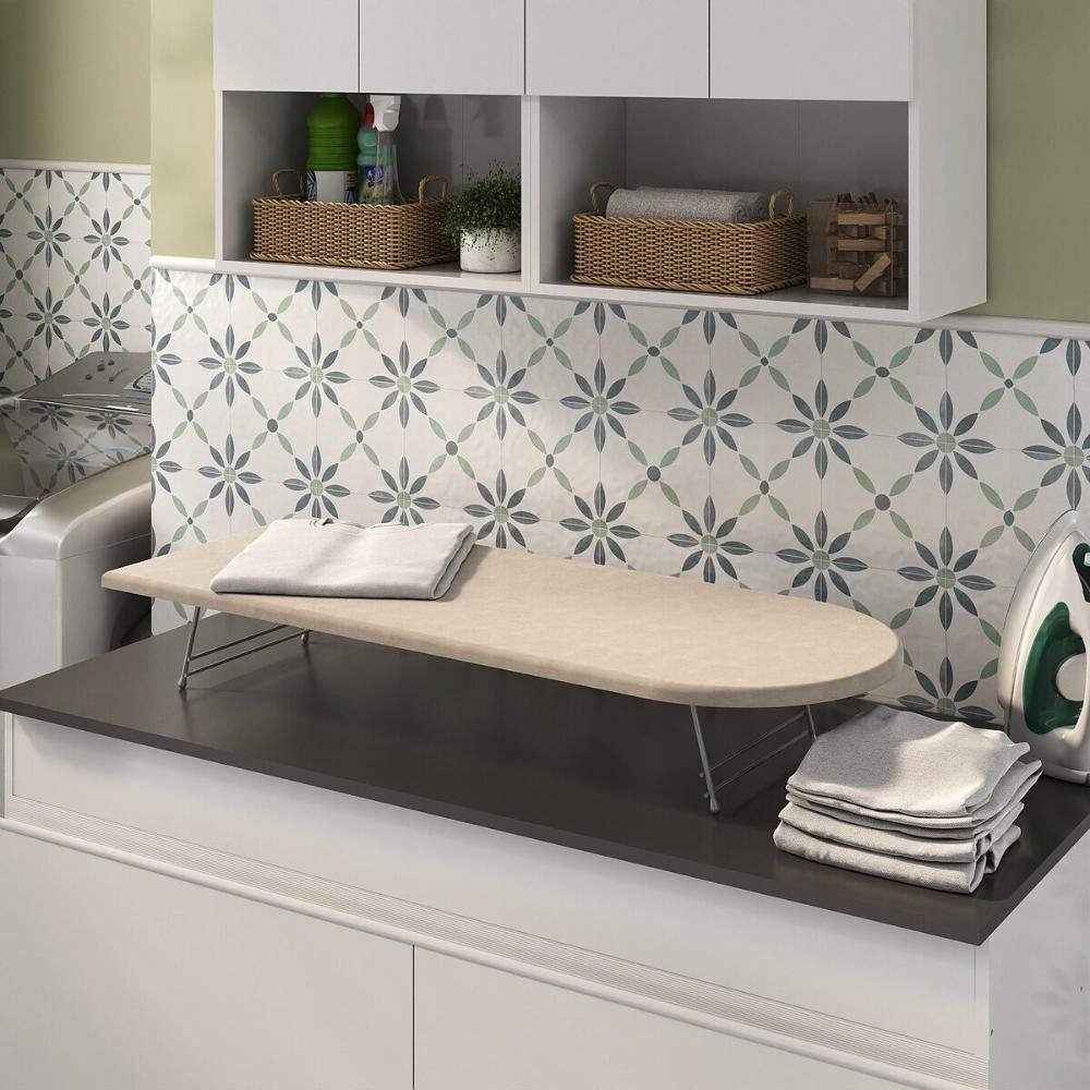 Mesa Tábua De Passar Roupas Portátil Multimóveis Cr30037 Bege Bege - 6