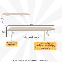Mesa Tábua De Passar Roupas Portátil Multimóveis Cr30037 Bege Bege - 5