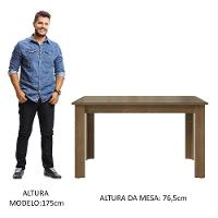 Mesa Jantar Retangular Tampo Vidro Rustic 5231 Madesa - 7