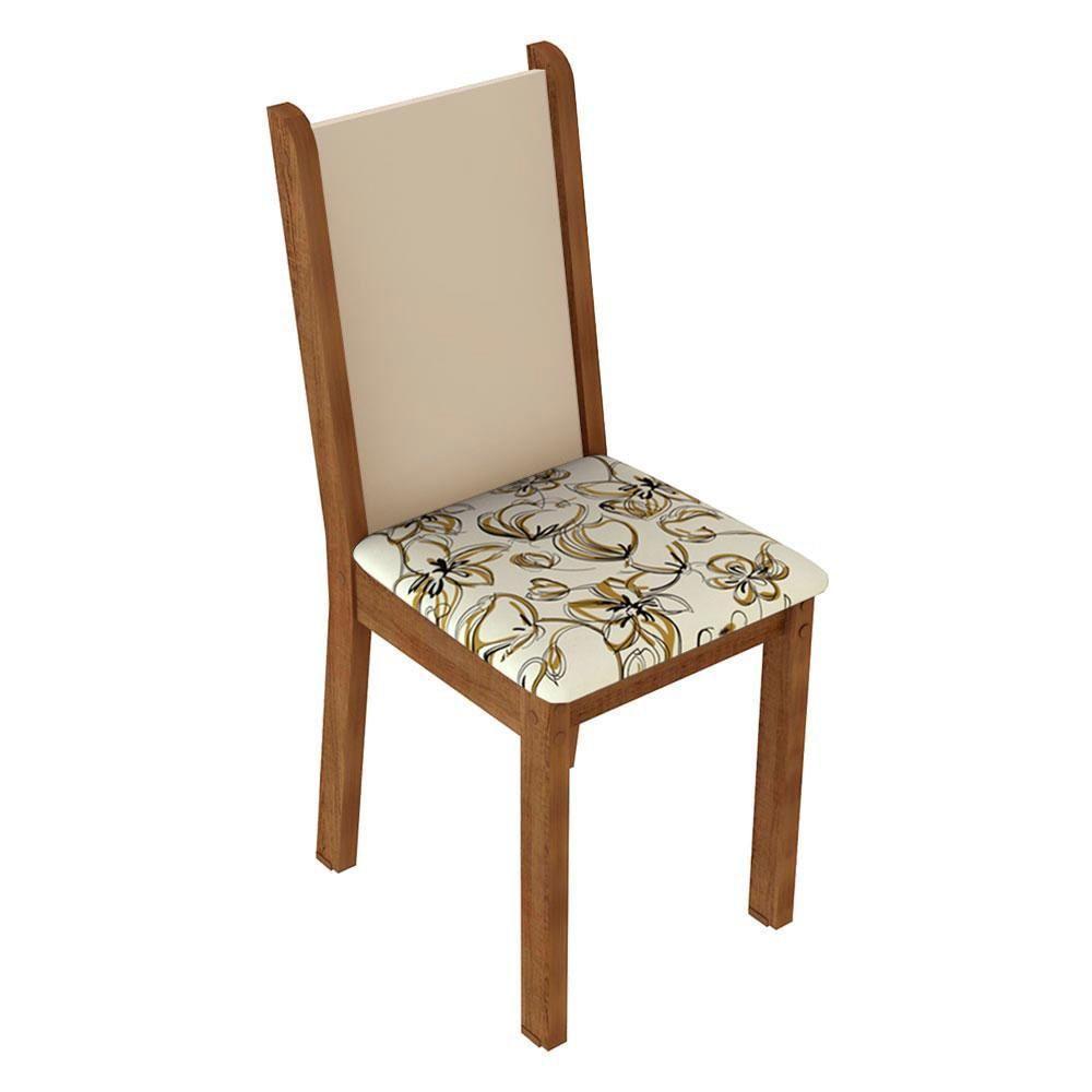 Kit 6 Cadeiras De Jantar 4291 Rustic-crema-lírio Bege Madesa Rustic-crema-lírio Bege - 7