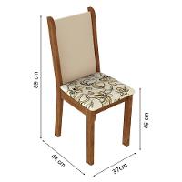 Kit 6 Cadeiras De Jantar 4291 Rustic-crema-lírio Bege Madesa Rustic-crema-lírio Bege - 6