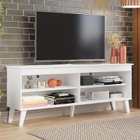 Rack P/Tv Até 65 Polegadas Com Pés Branco Turim Madesa - 1