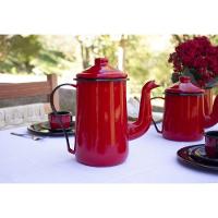 Leiteira Tradicional Esmaltada Vermelho 1,1 L Ewel - 3