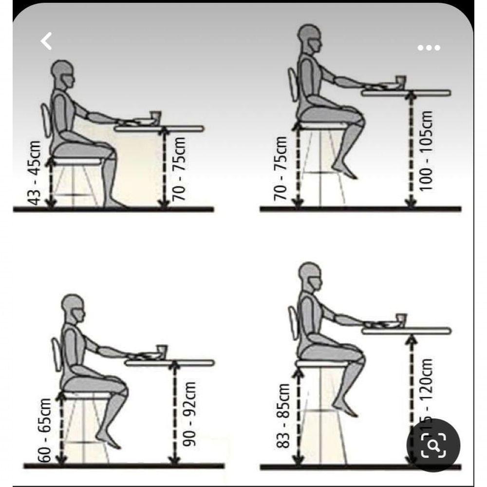 Kit Com 2 Banqueta Gomos Confort , Giratoria, Com Regulagem De Altura Preta - 4