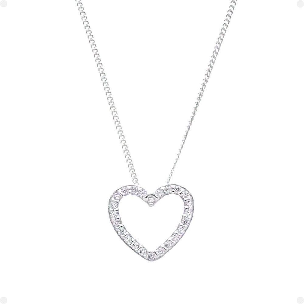 Colar Aço Feminino + Mãe Coração Strass Pingente Caixa Moda Social Qualidade Premium Casual Presente - 2