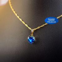 Colar Feminino Banhado Zirconia Coração Aço Inox Qualidade Premium Moda Presente Delicado - 3